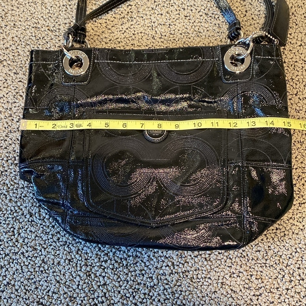 Coach Black Monogrammed Tote Bag in Like New Condition - Picture 9 of 11